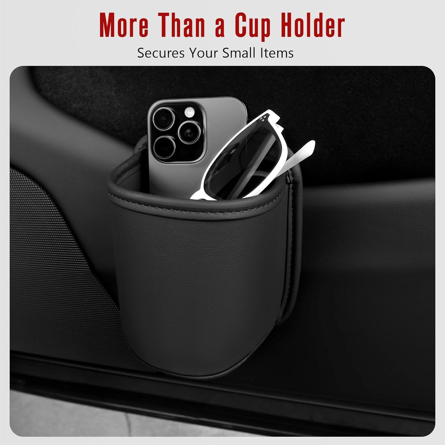 Leather Car Cup Holder