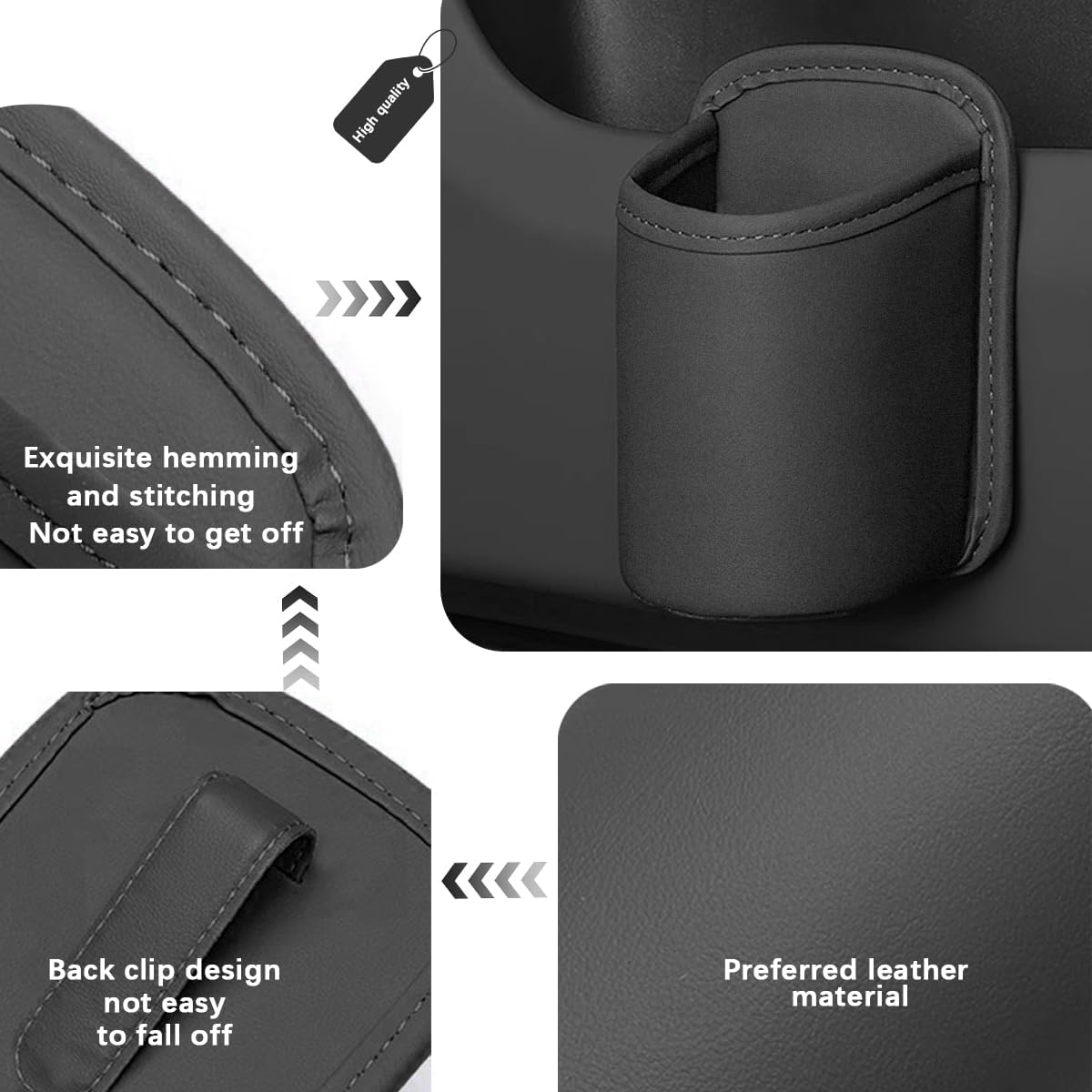 Leather Car Cup Holder