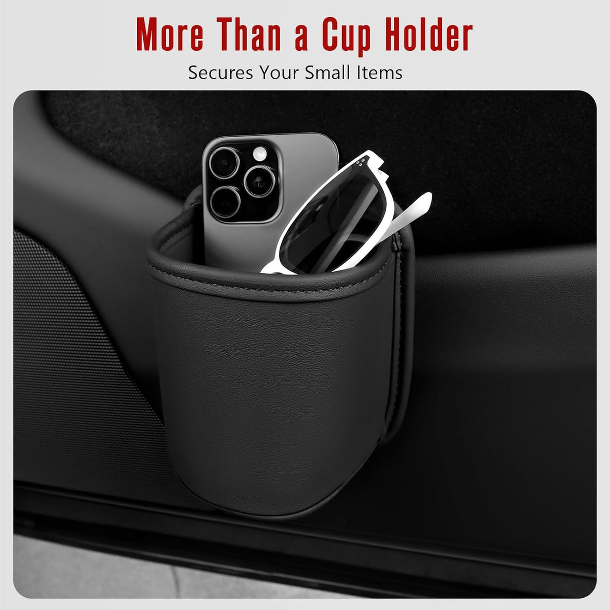 Leather Car Cup Holder