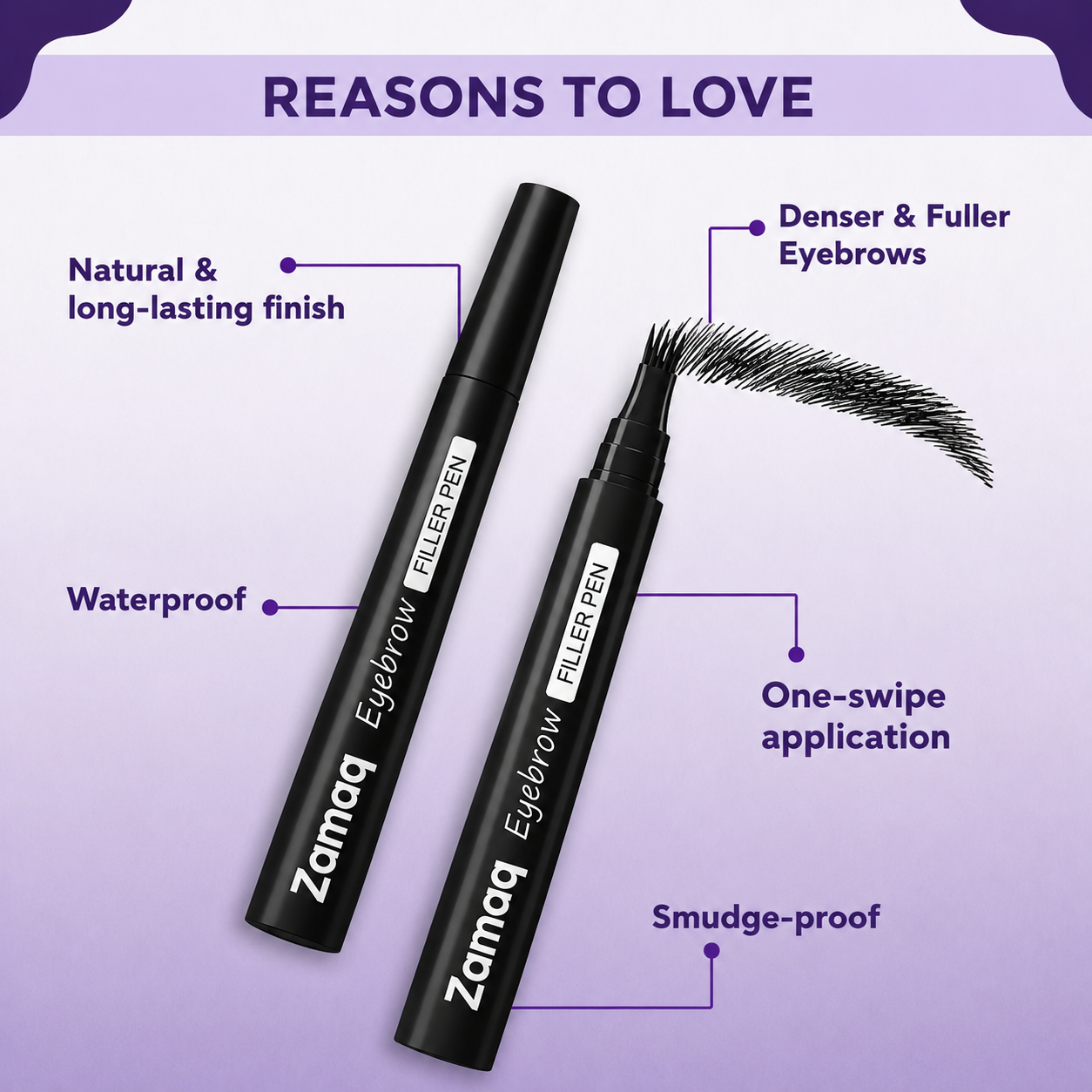Eyebrow & Beard Filler Pen (Black)
